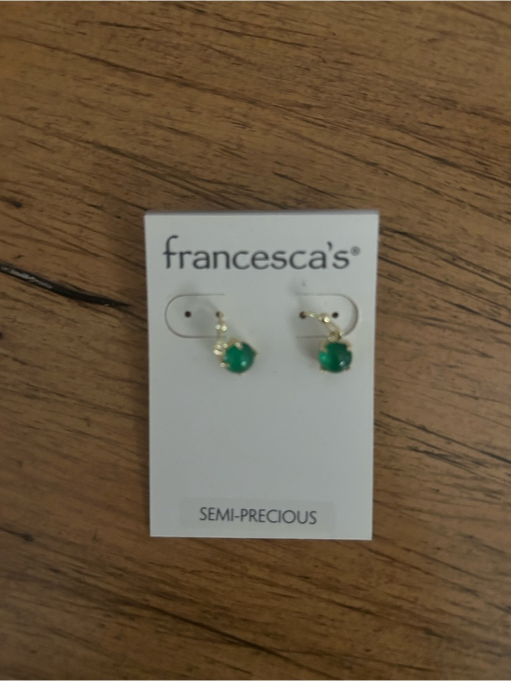 Francesca's Green Drop Earrings